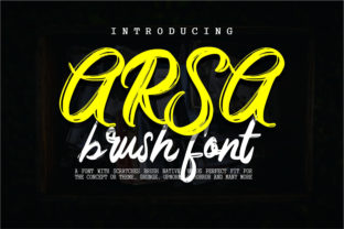 Arsa: A Bold Brush Script with Raw Energy