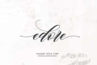Edore: A Classy Script Font That Elevates Intentional Design