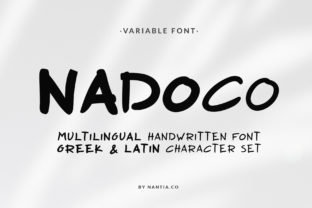 Nadoco: A Handwritten Font with Character and Clarity