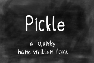 Pickle Font: A Quirky Handwritten Typeface with Authentic Charm