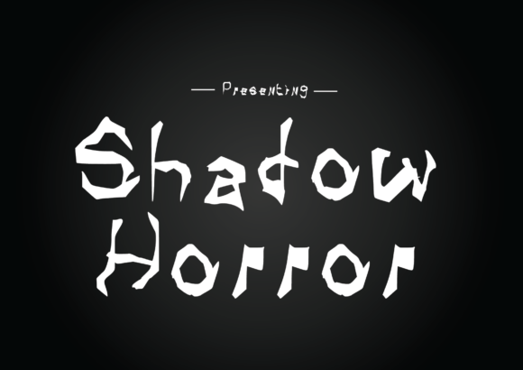 Shadow Horror: When Typography Becomes Atmosphere