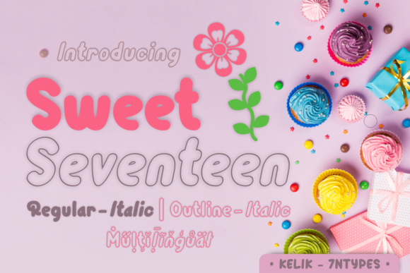 Sweet Seventeen: A Handwritten Font with Heart