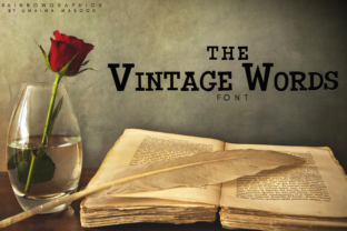 The Vintage Words: A Handwritten Font with Soul