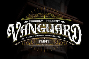 Vanguard: A Vintage Decorative Font with Enduring Character